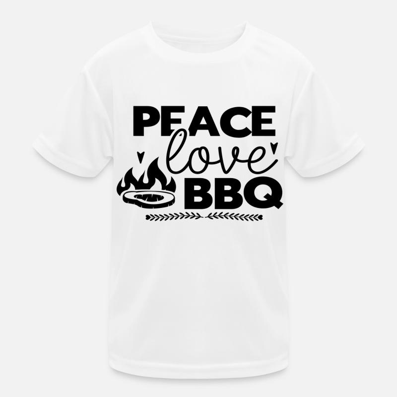 Barbecue Peace Love T-shirt sport Enfant