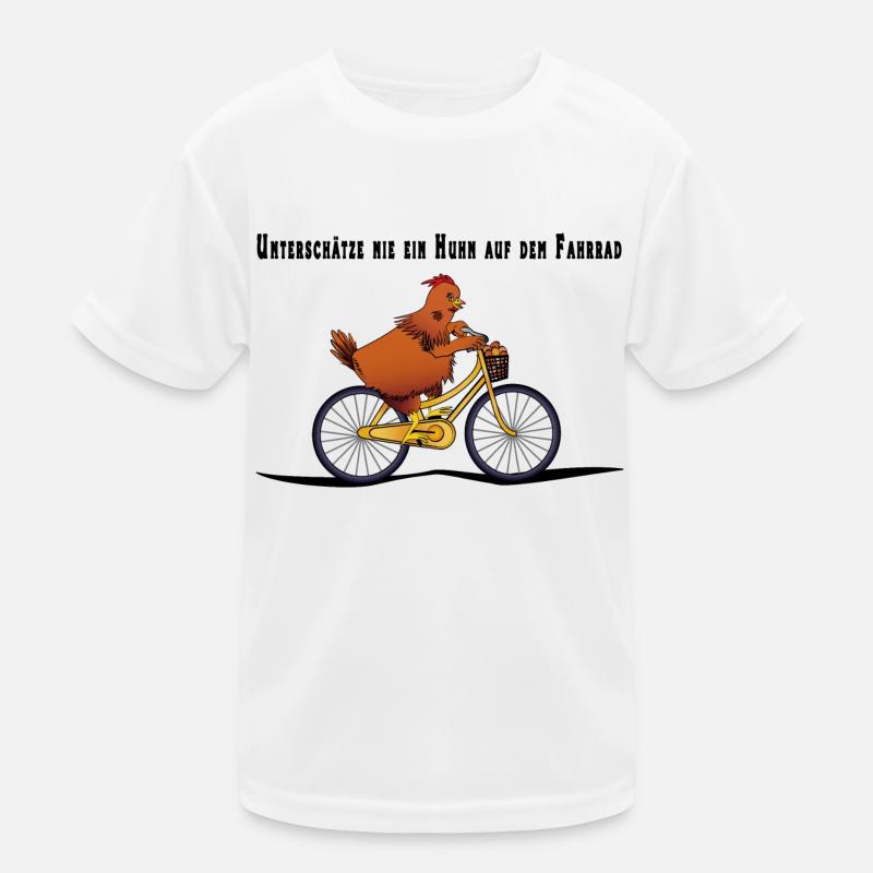 Poulet sur le vélo T-shirt sport Enfant