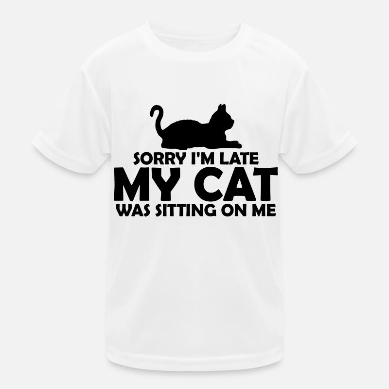 sorry cat was sitting Kids Functional T-Shirt