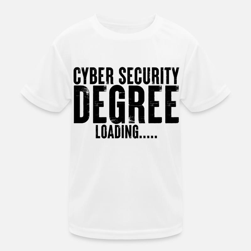 Cyber Security Degree Loading Kids Functional T-Shirt