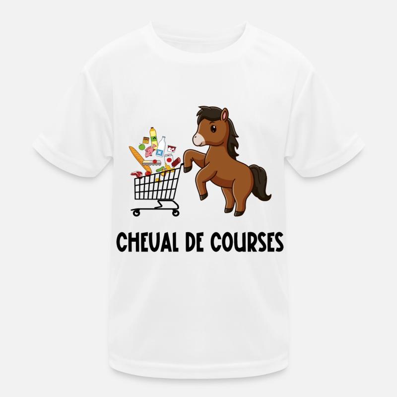 cheval de courses T-shirt sport Enfant