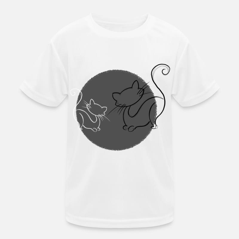 Cats Grey Kids Functional T-Shirt