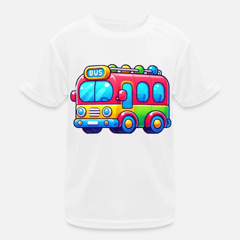 Bus Kinder Funktions-T-Shirt