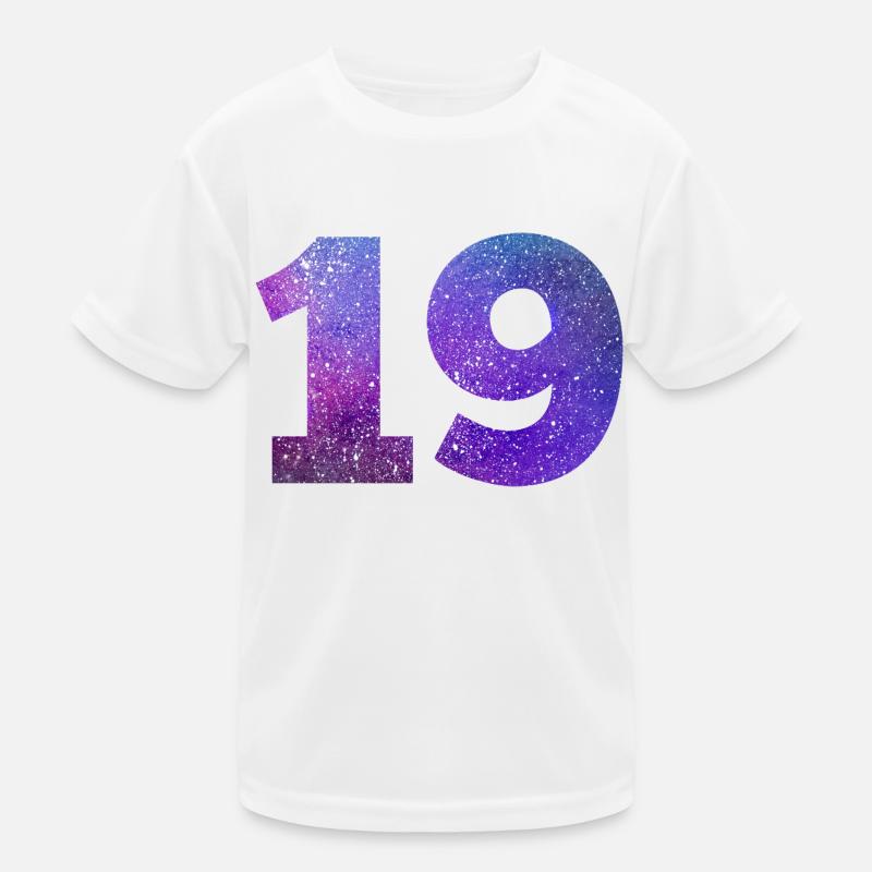 Numéro 19 galaxie T-shirt sport Enfant