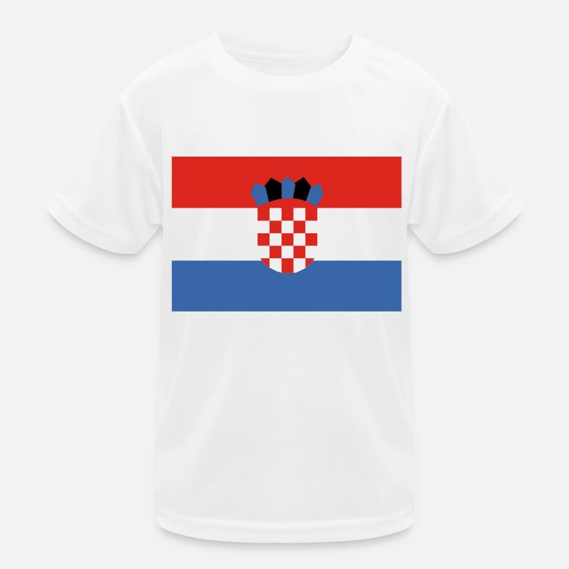 Croatie - drapeau T-shirt sport Enfant