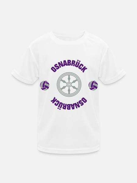Osnabrück (ID: 001013) - Kinder Funktions-T-Shirt - Weiß