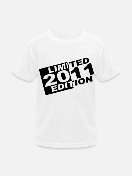 Jahr 2011 limited edition - Kinder Funktions-T-Shirt - Weiß