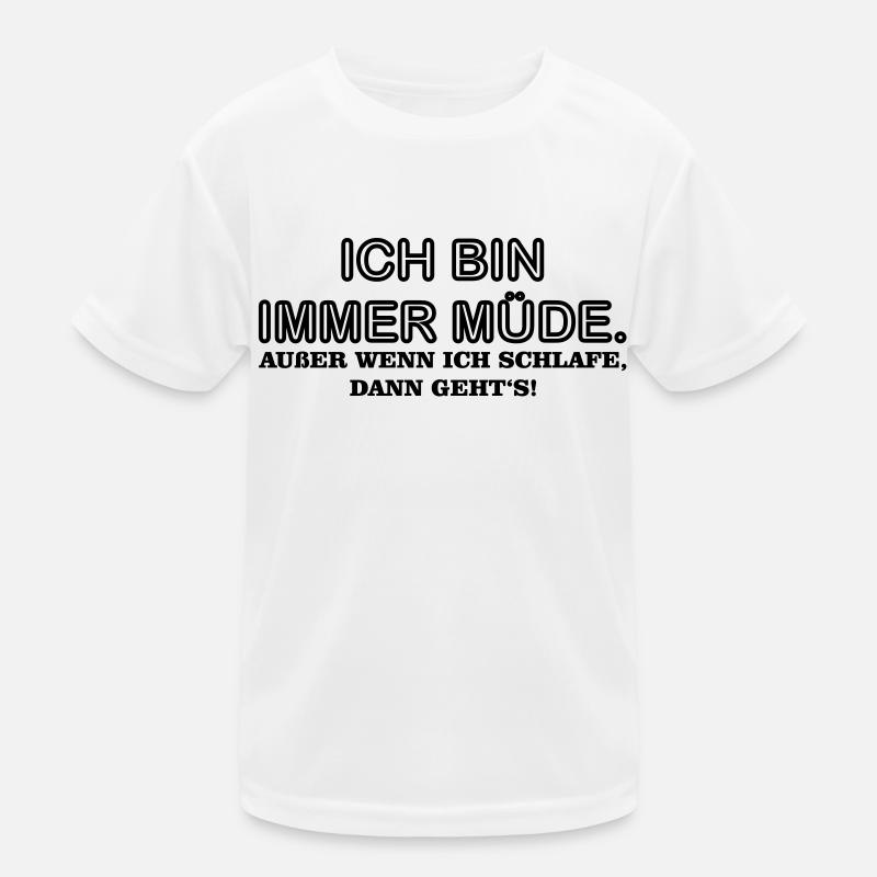 Immer Muede Kinder Funktions-T-Shirt