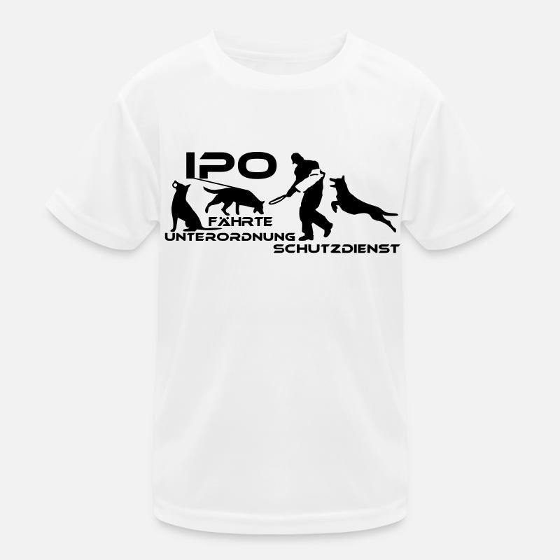 461 Schäferhund IPO Kinder Funktions-T-Shirt