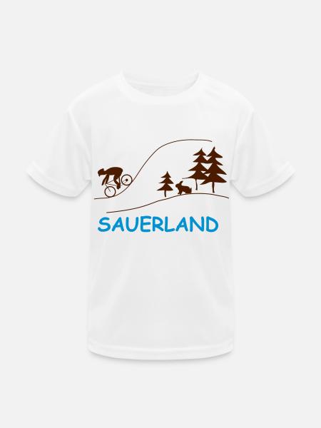sauerland - Kinder Funktions-T-Shirt - Weiß