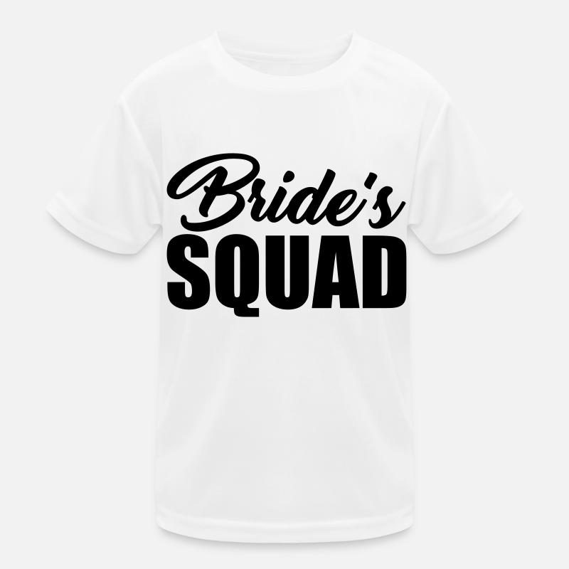 Bride's Squad Kids Functional T-Shirt