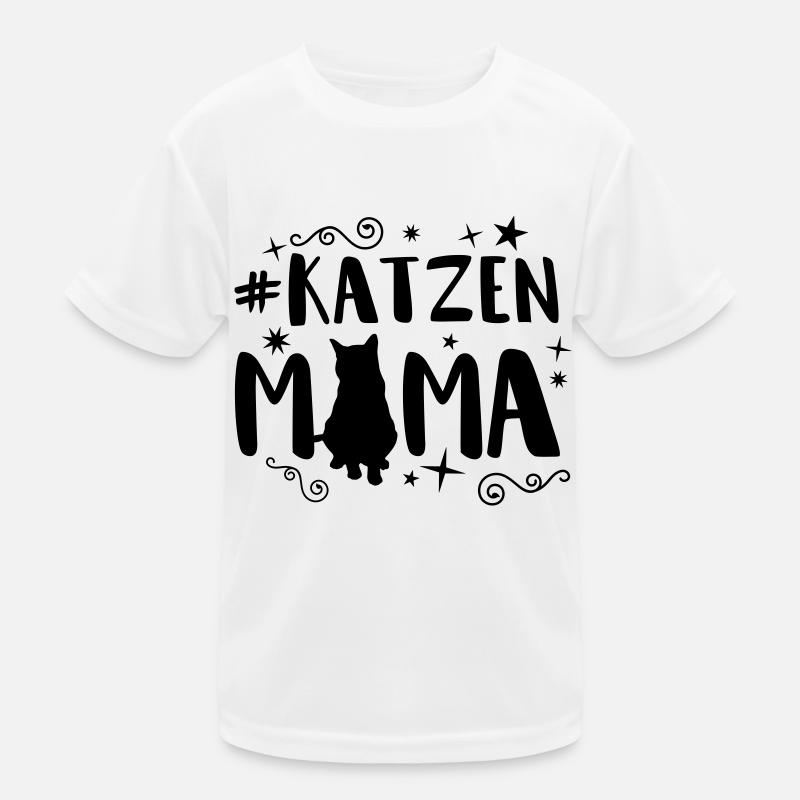 katzen mama Kinder Funktions-T-Shirt