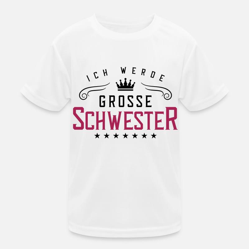 ich werde grosse schwester Kinder Funktions-T-Shirt