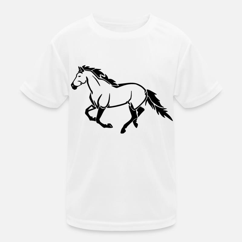 Pferd Kinder Funktions-T-Shirt