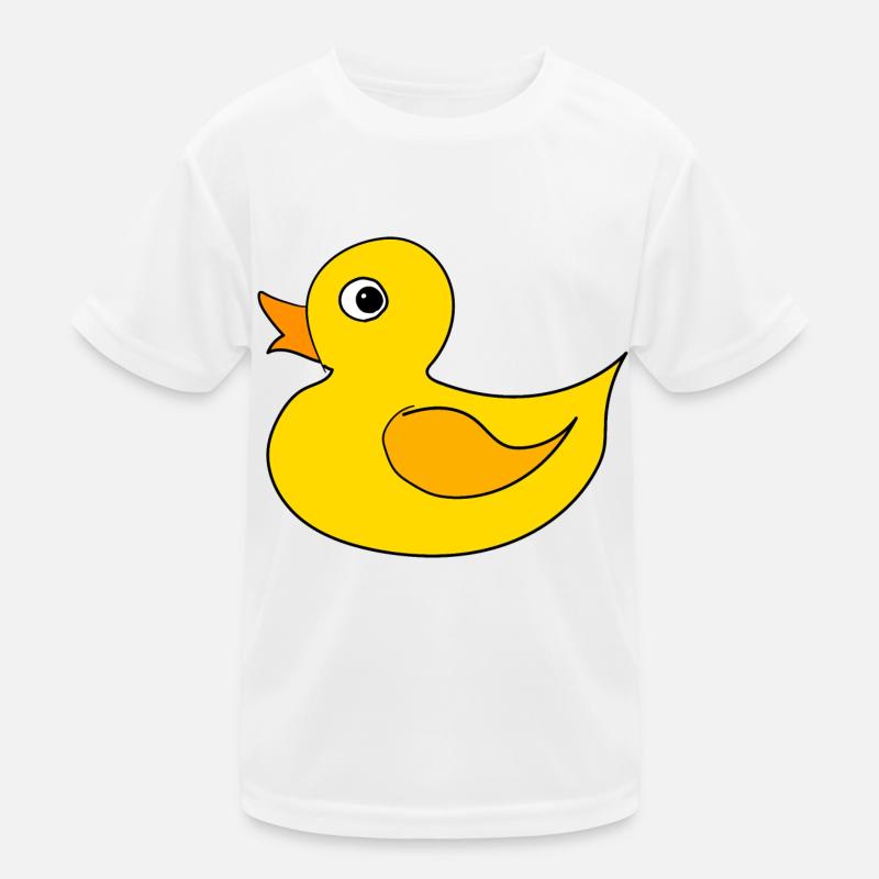Duck Duck Squeaky Duck Quak Kids Functional T-Shirt