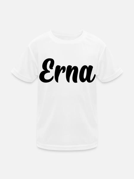 Erna - Kinder Funktions-T-Shirt - Weiß