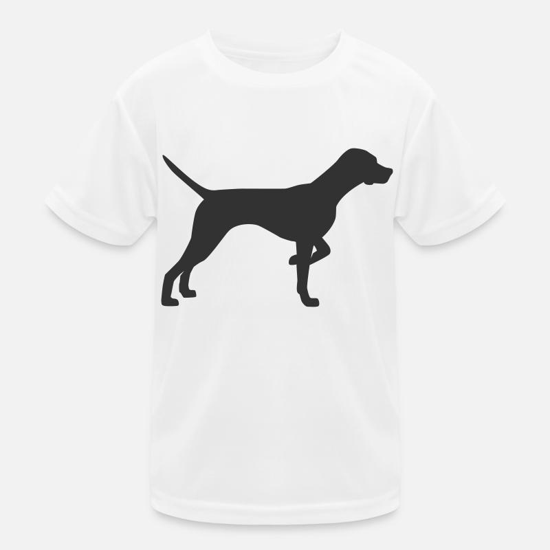pointer dog silhouette Kids Functional T-Shirt