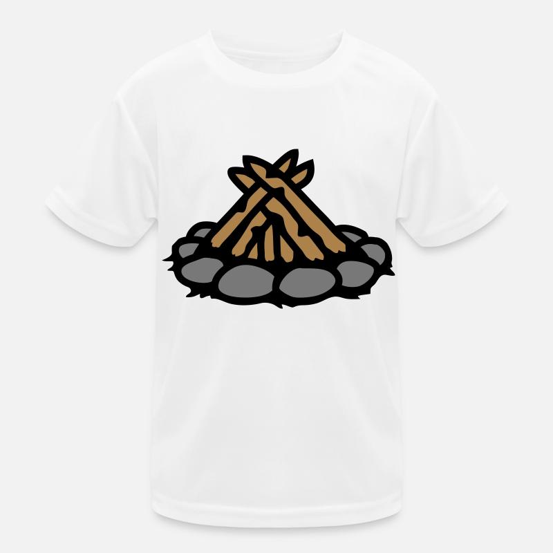 Feu de camp sans feu Camping T-shirt sport Enfant