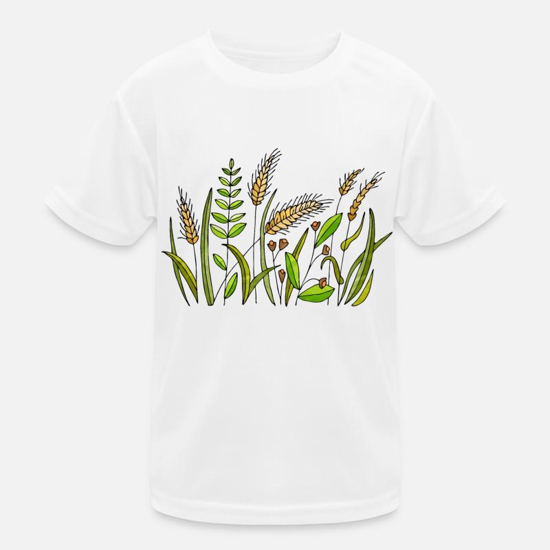 Gras Kinder Funktions-T-Shirt