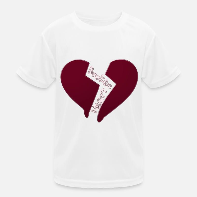 broken heart Kids Functional T-Shirt