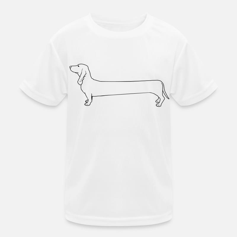 Dackel Kinder Funktions-T-Shirt