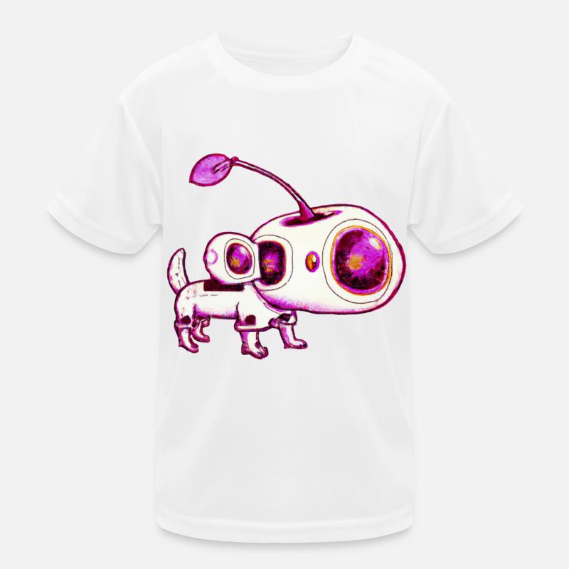 Space Dog Kinder Funktions-T-Shirt
