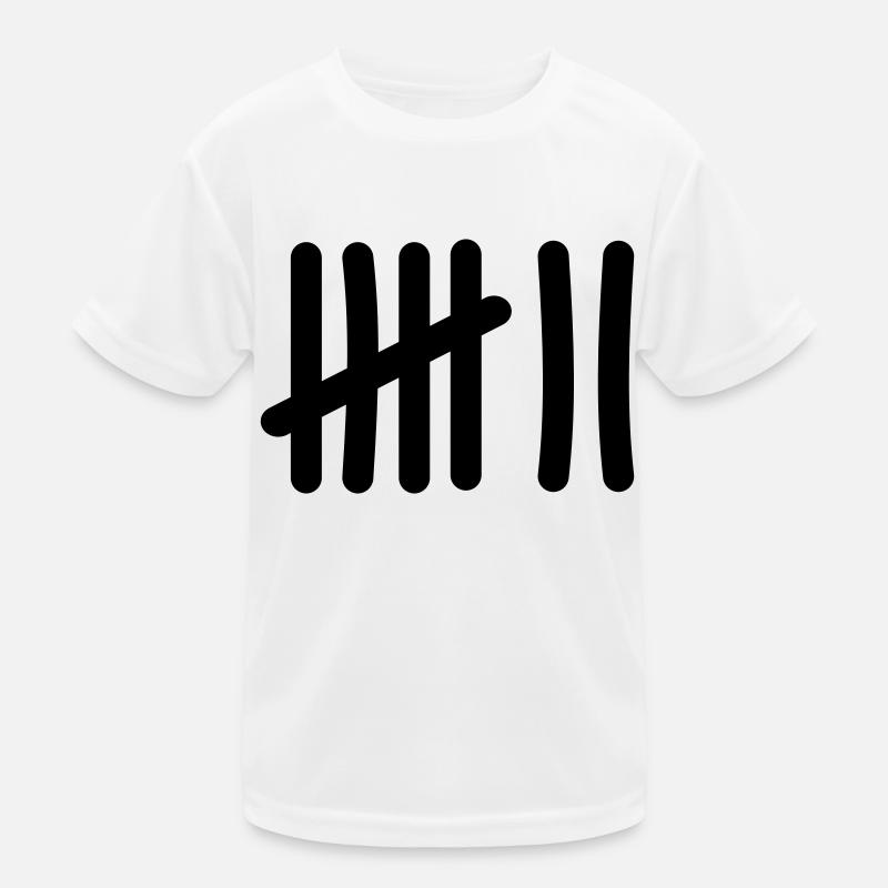 Tally List Icon - 7 Strokes Kids Functional T-Shirt