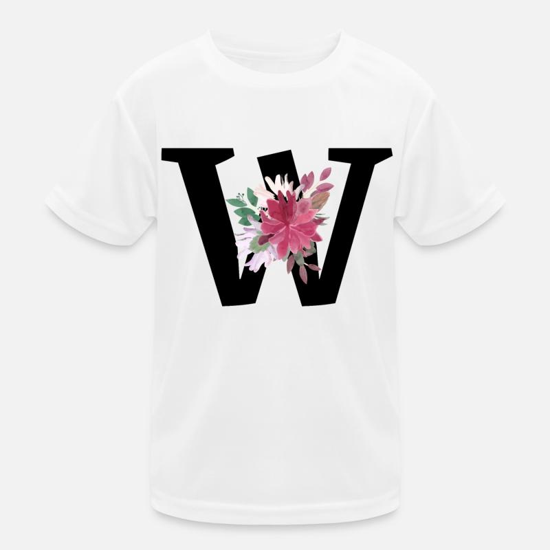 Brief mit Blumen Kinder Funktions-T-Shirt