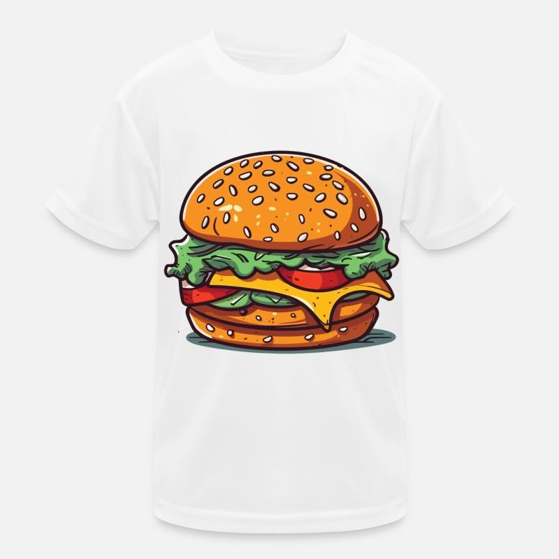 Ein riesiger Burger Kinder Funktions-T-Shirt