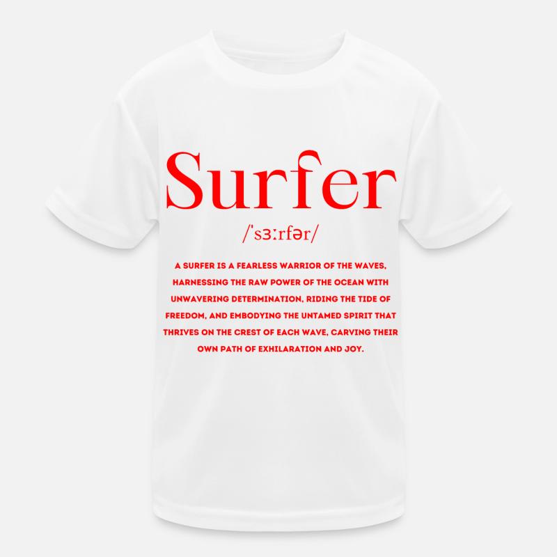 Surfer Definition Kinder Funktions-T-Shirt