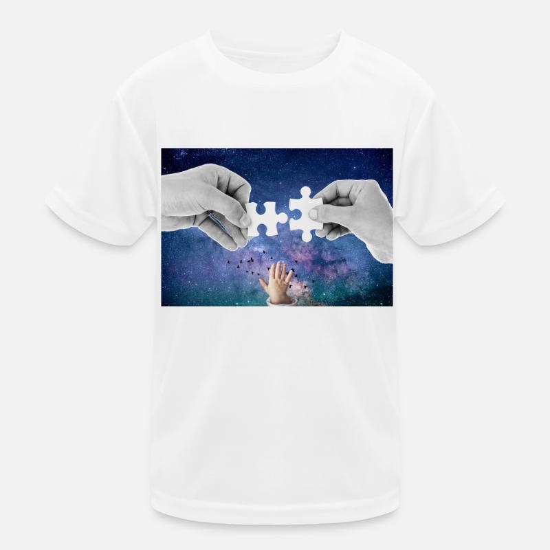 Jigsaw puzzle. Kids Functional T-Shirt