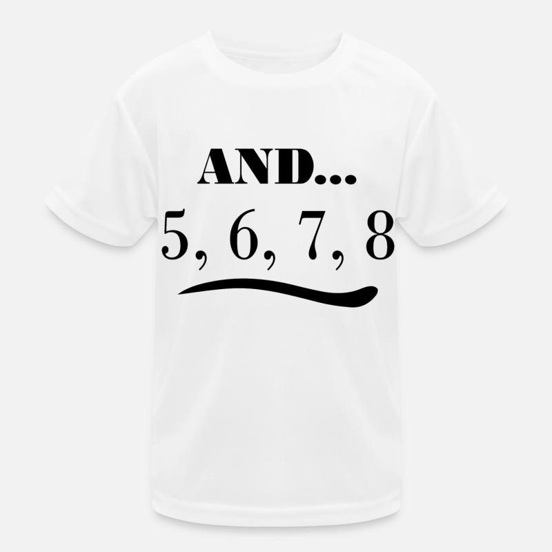 Dancing Dance Music Kids Functional T-Shirt