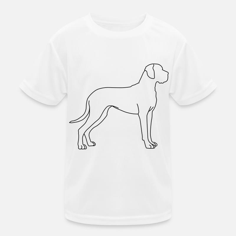 Great Dane Lineart 1 Kids Functional T-Shirt