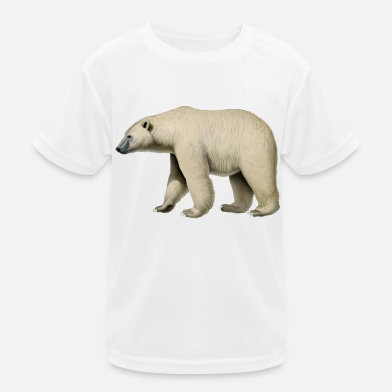 Greetings from a friendly polar bear Kids Functional T-Shirt