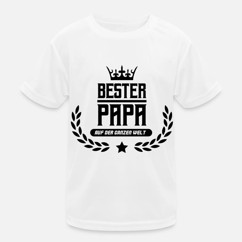 bester papa der welt Kinder Funktions-T-Shirt
