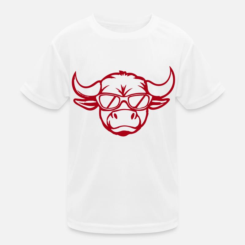 stier comic gesicht Kinder Funktions-T-Shirt