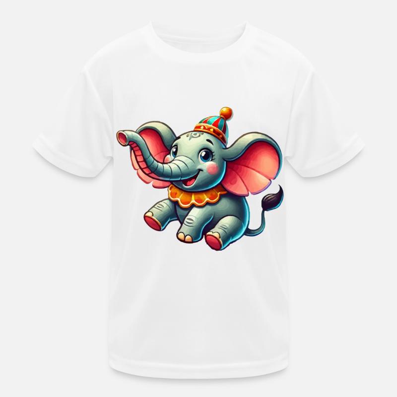 Elephant Circus Kids Functional T-Shirt