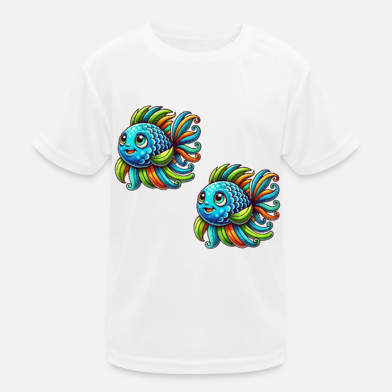 fisch comic 2 Kinder Funktions-T-Shirt