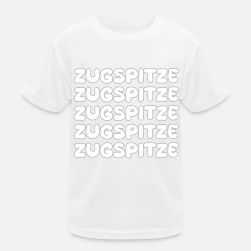 Zugspitze als Klettern Kinder Funktions-T-Shirt