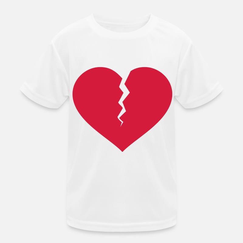 cuore a pezzi Maglietta sportiva per bambini