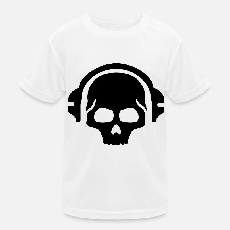 music_skull__f1 Kids Functional T-Shirt