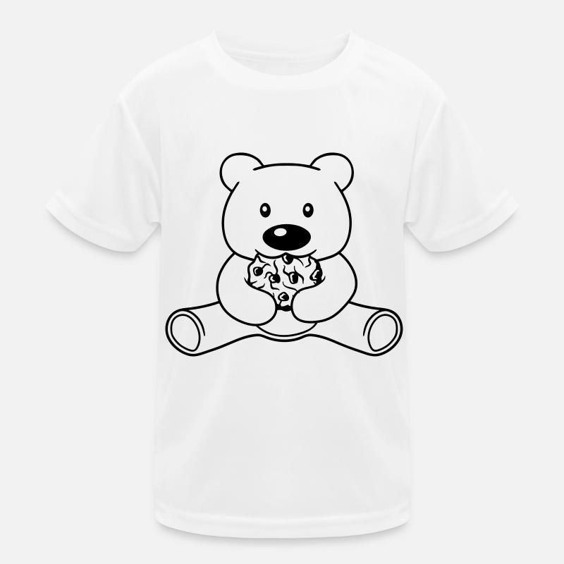 essen cookie keks hunger lecker knabbern baer sues Kinder Funktions-T-Shirt