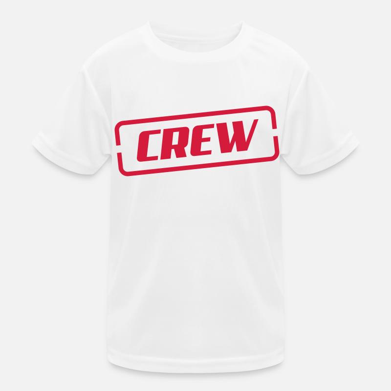 crew - Kinder Funktions-T-Shirt - Weiß