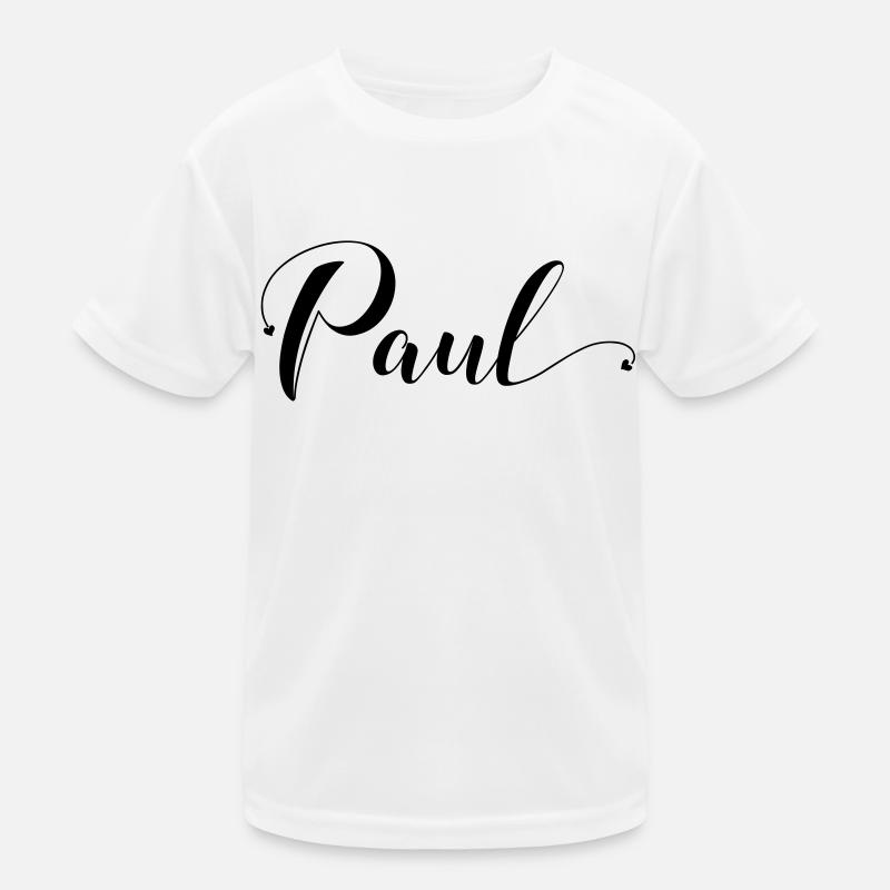 paul - Kinder Funktions-T-Shirt - Weiß