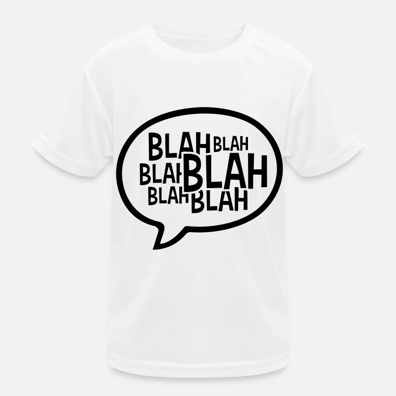 Comic Sprechblase Blah Kinder Funktions-T-Shirt