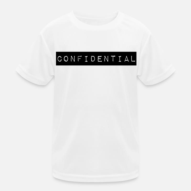 Confidential! Confidential and secret as slogan Kids Functional T-Shirt