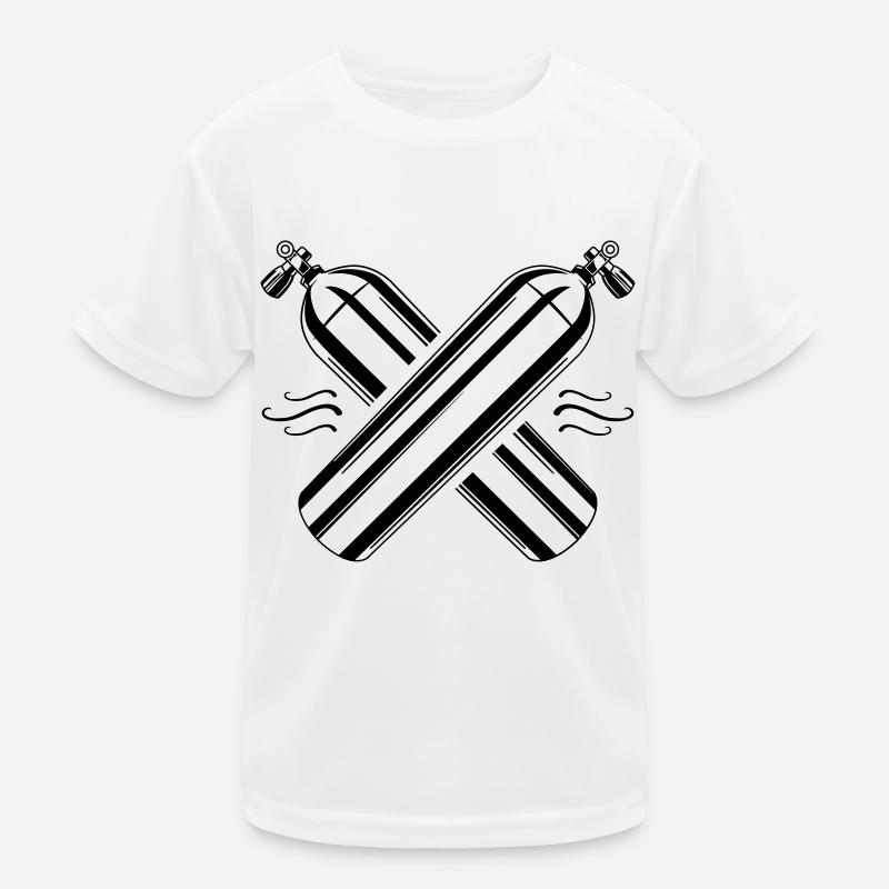 diving oxygen bottle icon apnea Kids Functional T-Shirt