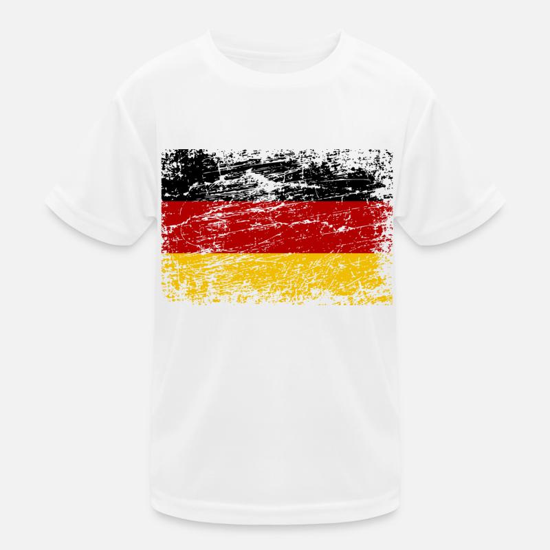German flag in vintage style Kids Functional T-Shirt
