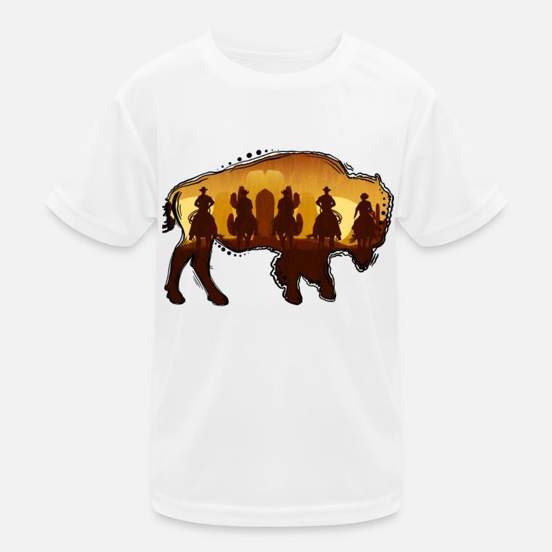 Bison / Buffalo Kids Functional T-Shirt