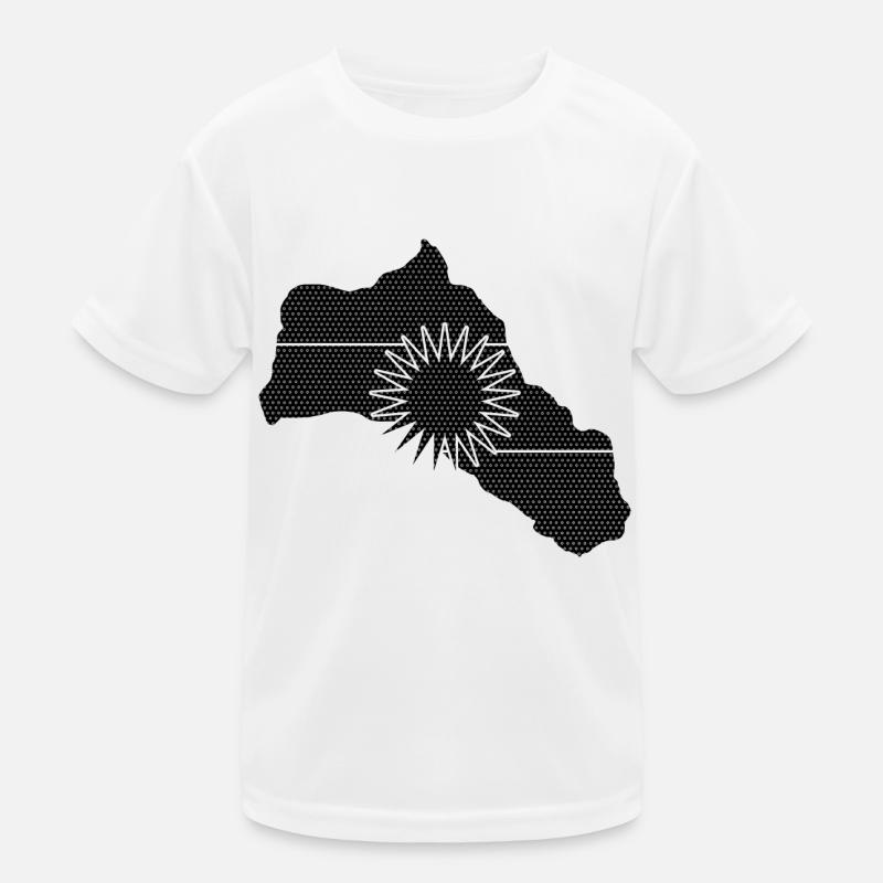 Flagge Geschenk Kurdistan Kurdisch Kurde Heimat Kinder Funktions-T-Shirt